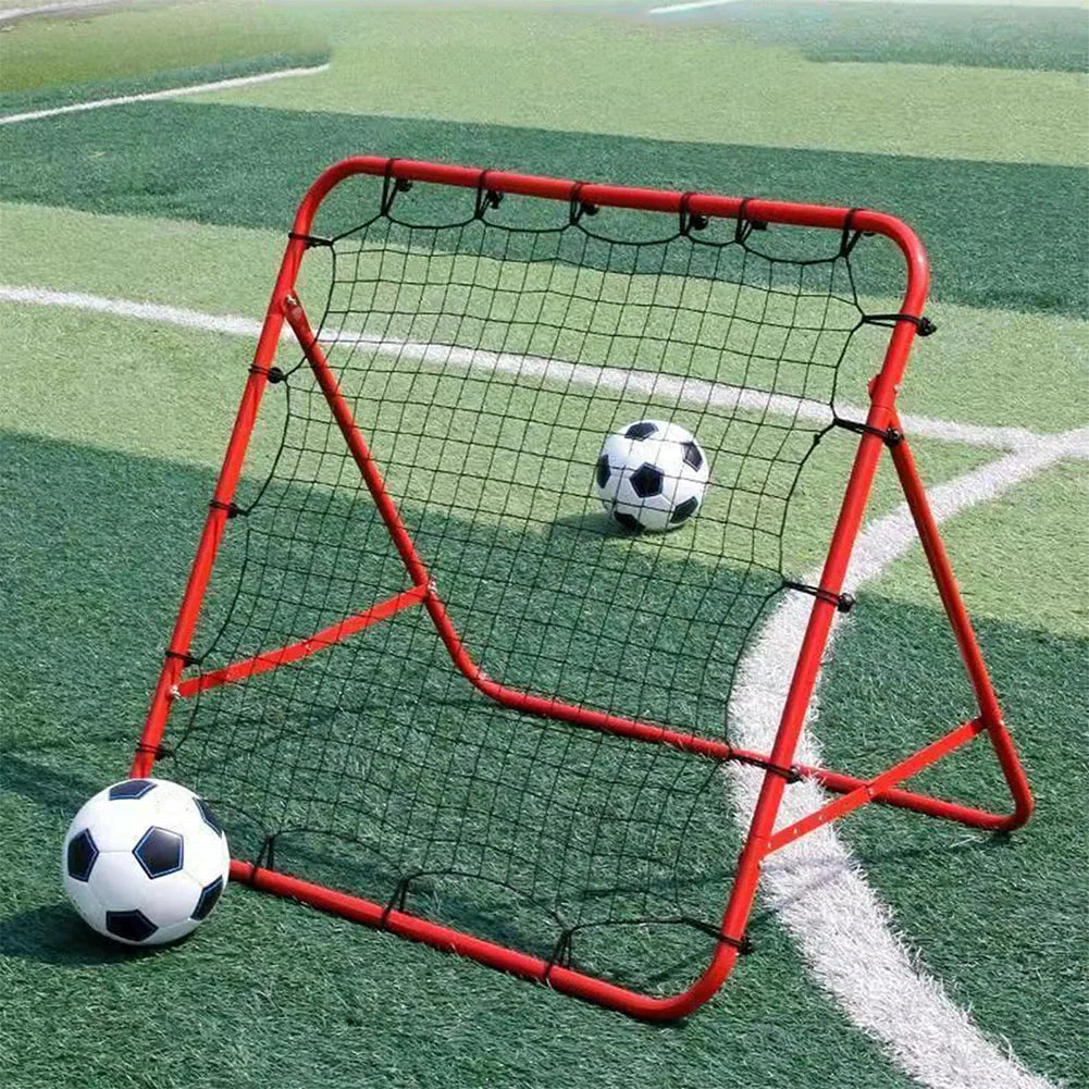 2-1PC Portable Soccer Rebounder Soccer Training Equipment Adjustable Angle Soccer Rebounder Net and 20 Elastic Rope for Beginner