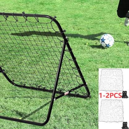 2-1PC Portable Soccer Rebounder Soccer Training Equipment Adjustable Angle Soccer Rebounder Net and 20 Elastic Rope for Beginner