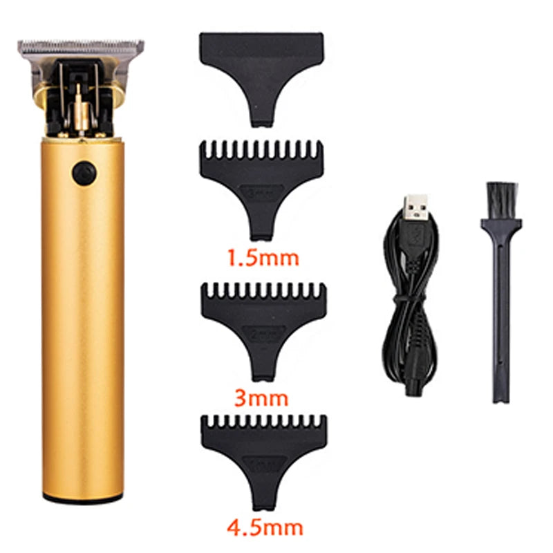 T9 Carving Hair Clipper Professional Hair Cutting Machine Barber Rechargeable Hair Trimmer Metal Haircut Machine Clipper for Men