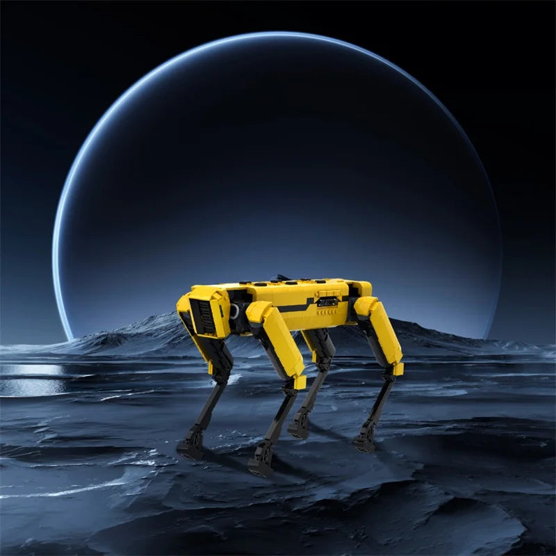 MOC Boston Dynamics Spot Robot Model Building Block Alpha Dog Activity Robot Assembled Brick Toy Kid Birthday Gift Ornament