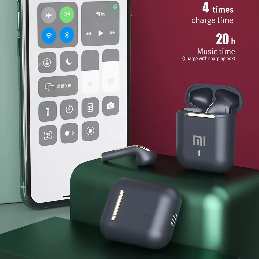 Original  J18 Headset Wireless Earphones Bluetooth Headphones True for Stereo Sport Game TWS Earbuds in Ear with Mic Touch