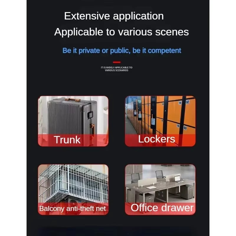 Intelligent Fingerprint Padlock, Outdoor Waterproof and Rust Proof Padlock, Intelligent Electronic Padlock Head