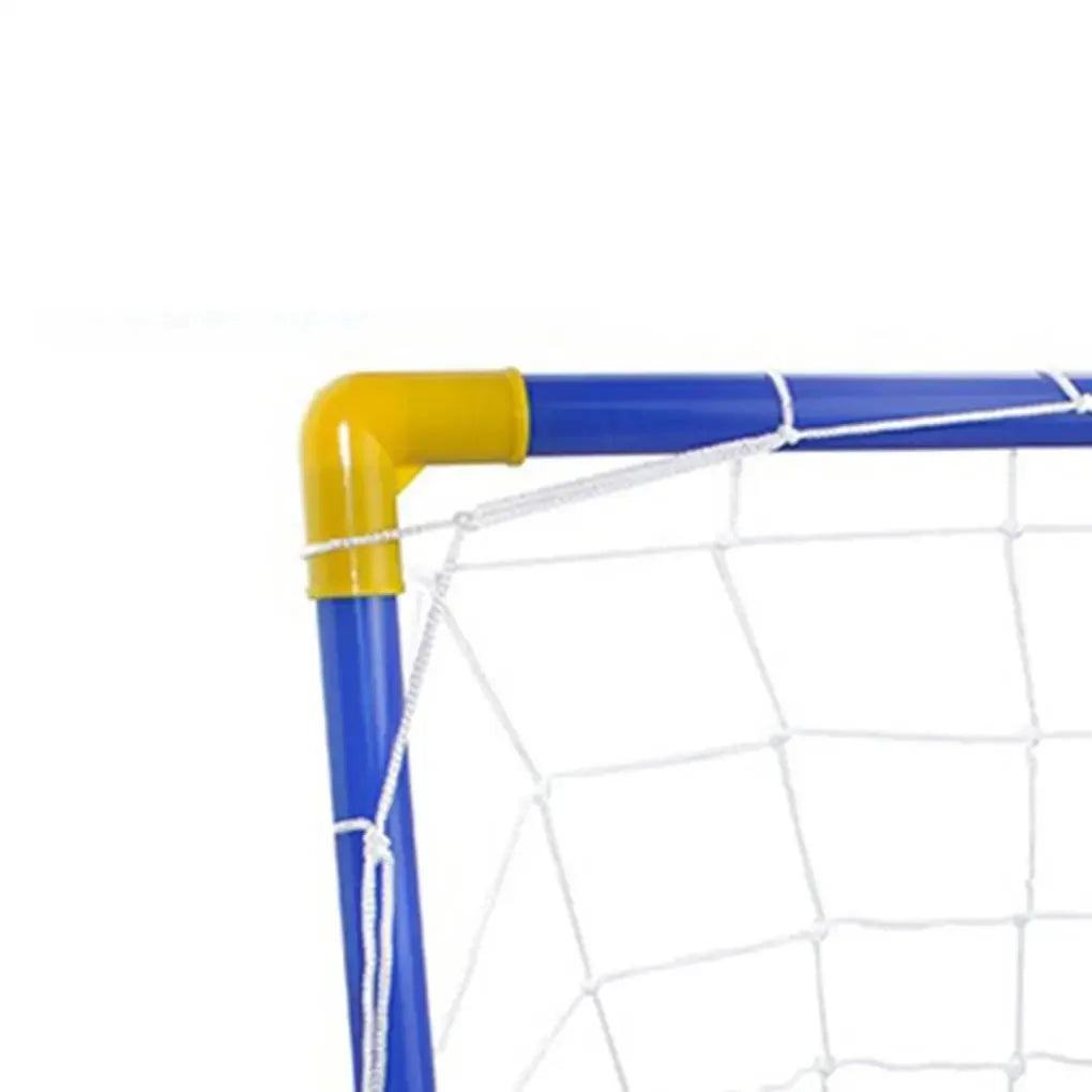 Folding Mini Football Soccer Ball Plastic Removable Goal Post Net Set High-Strength Kids Indoor Outdoor Child Birthday Gift