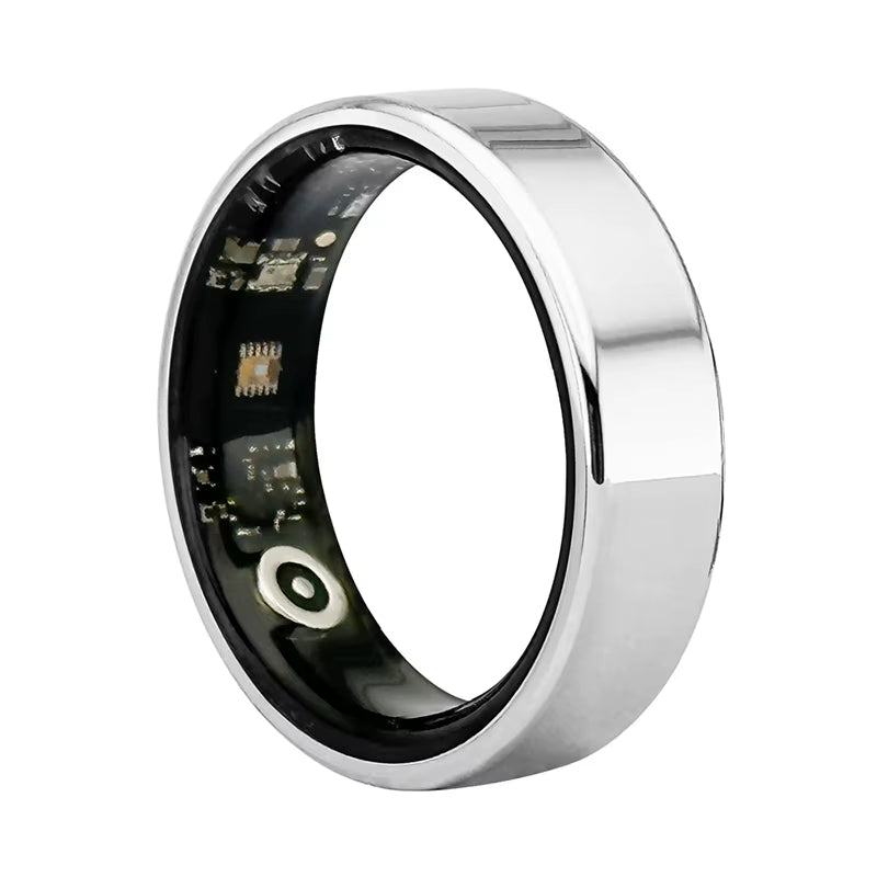 SR08 Smart Ring Men Women LED Display Screen Heart Rate Blood Oxygen Monitoring Multi Sports Modes 5ATM Waterproof 2025