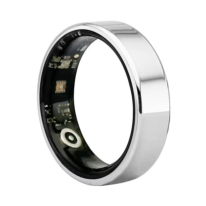 SR08 Smart Ring Men Women LED Display Screen Heart Rate Blood Oxygen Monitoring Multi Sports Modes 5ATM Waterproof 2025