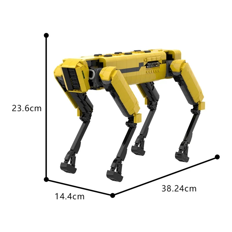 MOC Boston Dynamics Spot Robot Model Building Block Alpha Dog Activity Robot Assembled Brick Toy Kid Birthday Gift Ornament