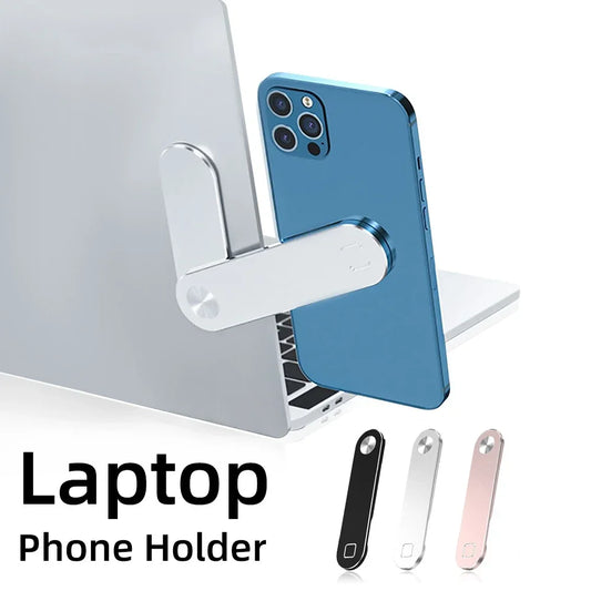 Magnetic Phone Holder Aluminium Alloy Dual-Screen Laptop Screen Expand Stand Folding Side Mount for Ipad Iphone Xiaomi Bracket