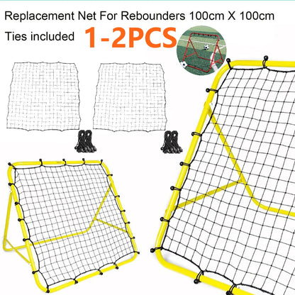 2-1PC Portable Soccer Rebounder Soccer Training Equipment Adjustable Angle Soccer Rebounder Net and 20 Elastic Rope for Beginner
